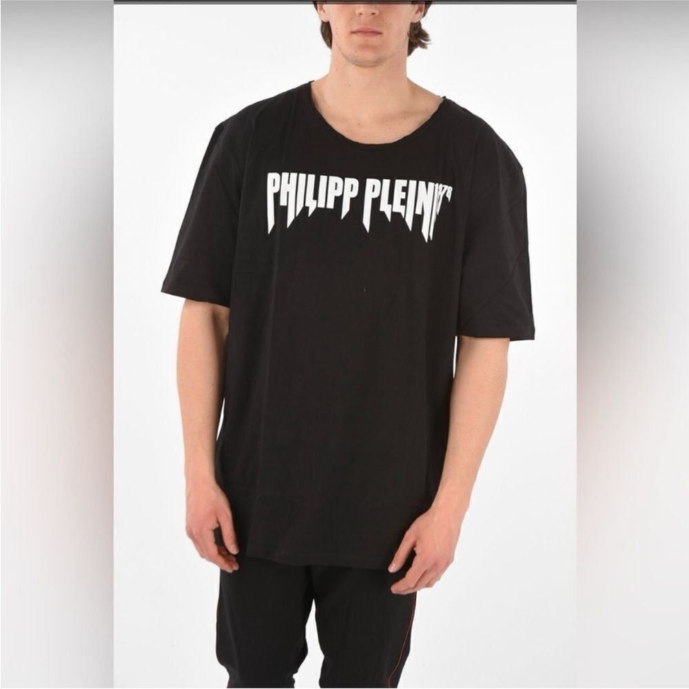 Philipp Plein Black Graphic Men's Tee, XL